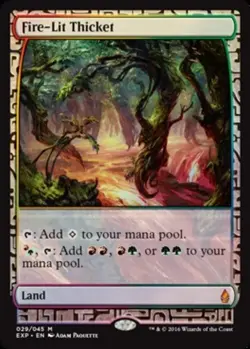 Fire-Lit Thicket - Foil - Battle for Zendikar Expedition Lands # MTG Magic The G - Image 2