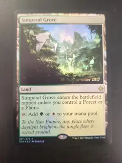 Light Play x 1 Sunpetal Grove - XLN Prerelease Magic Promos - FOIL - Image 1
