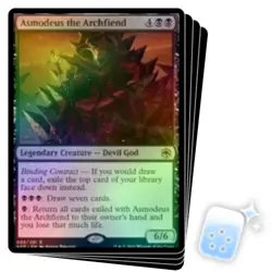 FOIL ASMODEUS THE ARCHFIEND X4 Adventures In The Forgotten Realms AFR Magic MTG - Image 1