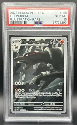 Pokemon TCG Houndoom 066/064 Shrouded Fable PSA 10 Illustration Rare Card - Image 3