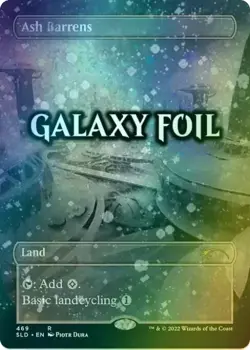 MTG Ash Barrens (Borderless) (Galaxy Foil) | Secret Lair Drop NM - Image 1