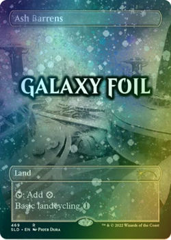 MTG Ash Barrens (Borderless) (Galaxy Foil) | Secret Lair Drop NM - Image 2