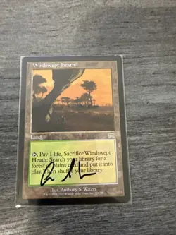 SIGNED 1x Windswept Heath Onslaught Regular MAGIC THE GATHERING - Image 1
