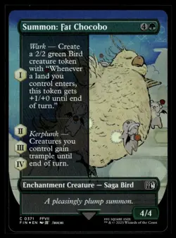 Summon: Fat Chocobo (Borderless) #371 Final Fantasy Foil - Image 1