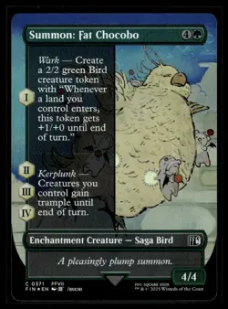Summon: Fat Chocobo (Borderless) #371 Final Fantasy Foil - Image 3