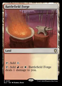 Battlefield Forge Light Play, English Magic the Gathering MTG Commander: Bloombu - Image 2