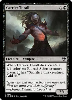 NM Foil Carrier Thrall, MTG, Commander Masters, Magic the Gathering, 142 - Image 2
