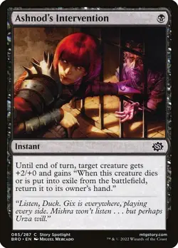 NM Foil Ashnod's Intervention, MTG, The Brothers' War, Magic the Gathering, 85 - Image 1
