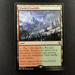 [1x] Wooded Foothills Slight Play, English Khans of Tarkir MTG Magic - Image 1