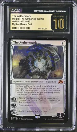 THE AETHERSPARK Aetherdrift Foil Mythic CGC 10 Pristine MTG [Nostalgium] - Image 1