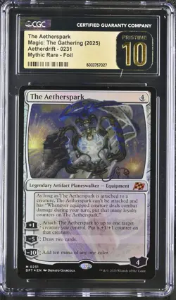 THE AETHERSPARK Aetherdrift Foil Mythic CGC 10 Pristine MTG [Nostalgium] - Image 3