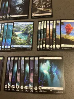 Lot Of 59 Final Fantasy Magic The Gathering Full Art Land Cards - Image 12