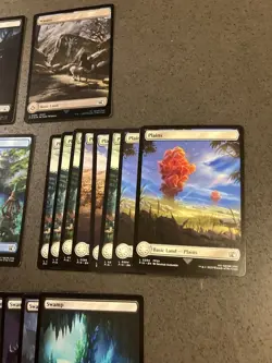 Lot Of 59 Final Fantasy Magic The Gathering Full Art Land Cards - Image 5