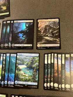 Lot Of 59 Final Fantasy Magic The Gathering Full Art Land Cards - Image 8