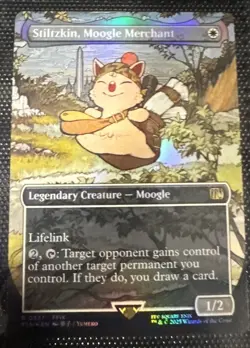 Stiltzkin, Moogle Merchant (Borderless) Final Fantasy Foil - Image 2