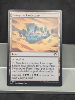 Deceptive Landscape X1LP Modern Horizons 3 MTG Magic the Gathering - Image 1