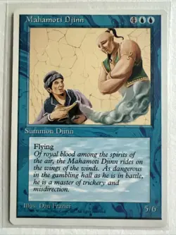MTG Mahamoti Djinn Alternate 4th Edition Regular Rare - Image 1