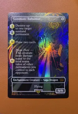 Summon: Bahamut (Borderless) Final Fantasy Foil - Image 2