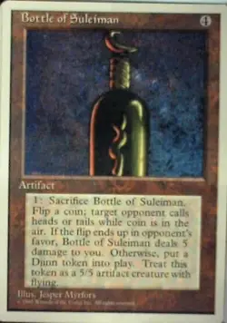 Bottle of Suleiman MTG Core Set 4th Edition Regular - Image 1