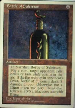 Bottle of Suleiman MTG Core Set 4th Edition Regular - Image 3