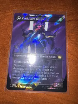 Cecil, Dark Knight (Borderless) (Surge Foil) Final Fantasy Foil - Image 3