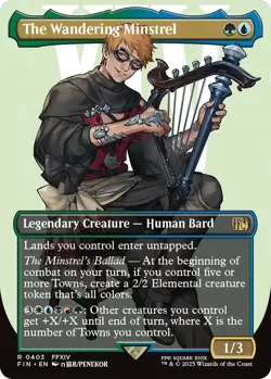 The Wandering Minstrel (Borderless) Final Fantasy Regular - Image 1