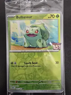 Bulbasaur 001/165 Pokemon TCG Scarlet & Violet 151 Best Buy Stamped Promo Sealed - Image 3