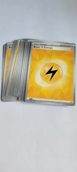 Pokemon Pack Of 30 Electric Energy Card For Deck Building And New Players - Image 1