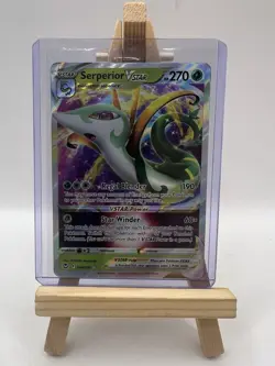 Pokemon Card Serperior VSTAR 008/195 Silver Tempest LP - Image 1