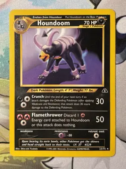Houndoom 23/75 Pokemon Neo Discovery LP - Image 3