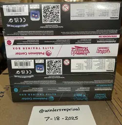 Pokemon S&V Black Bolt and White Flare Pokemon Center Exclusive ETB Sealed - Image 6