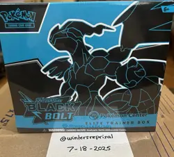 Pokemon S&V Black Bolt and White Flare Pokemon Center Exclusive ETB Sealed - Image 7