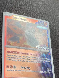 Pokémon Iron Moth Paradox Rift Stamp Rare - Europe Exclusive - Image 2