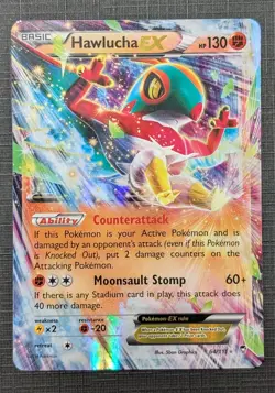 Hawlucha EX 64/111 XY Furious Fists Ultra Rare 2014 English Pokemon Card TCG - Image 1