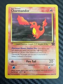 Pokémon TCG Charmander Team Rocket Set 50/82 Regular Unlimited Common LP - Image 1