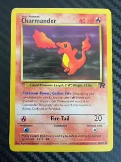 Pokémon TCG Charmander Team Rocket Set 50/82 Regular Unlimited Common LP - Image 3