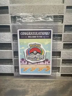 2017 Pokémon Anaheim World Championships Player Participation Promo Pack Sealed - Image 1