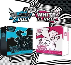 Pokemon Black Bolt & White Flare Elite Trainer Boxes Both Boxes Sealed IN HAND - Image 2