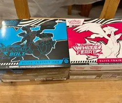 Pokemon Black Bolt & White Flare Elite Trainer Boxes Both Boxes Sealed IN HAND - Image 4