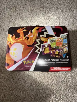 Pokemon TCG 2020 Spring Collector's Chest Lunch Box Tin Sword & Shield SEALED - Image 1