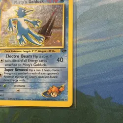 Pokemon TCG Misty's Golduck 12/132 Gym Challenge Holo Rare - Image 7