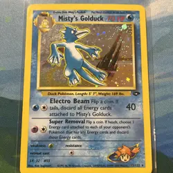Pokemon TCG Misty's Golduck 12/132 Gym Challenge Holo Rare - Image 9