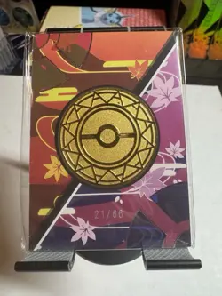 Pokemon Ninetails Coin 21/66 Elf Eif Origin 2.0 Case Coin Hit Naruto Theme - Image 3