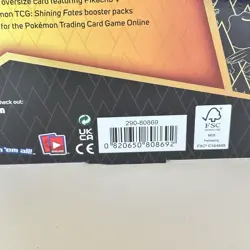 Pokemon Shining Fates Pikachu V Collection Box New 4 Packs TCG - Image 7