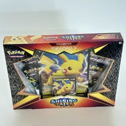 Pokemon Shining Fates Pikachu V Collection Box New 4 Packs TCG - Image 8