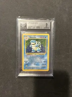 Pokemon 1999 Blastoise #2 Holo Base Set Unlimited BGS 9  MINT! - Image 1