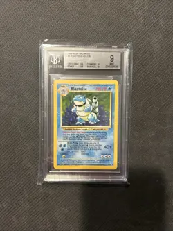 Pokemon 1999 Blastoise #2 Holo Base Set Unlimited BGS 9  MINT! - Image 3