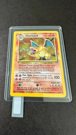 Pokémon TCG-Charizard Holo Rare 4/102-Very Good Condition-Base Set - Image 17