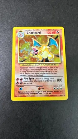 Pokémon TCG-Charizard Holo Rare 4/102-Very Good Condition-Base Set - Image 19