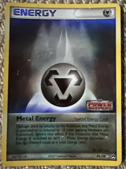 METAL ENERGY Reverse Holo 88/108 EX Power Keepers STAMPED Pokemon Card LP - Image 1